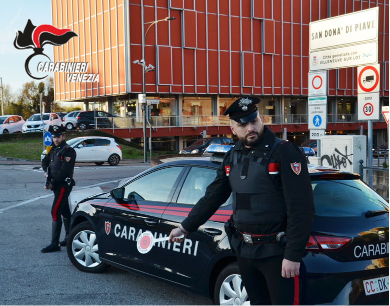 SAN DONA' DI PIAVE: CON LA DROGA DAL PADOVANO, DENUNCIATO UN 26ENNE